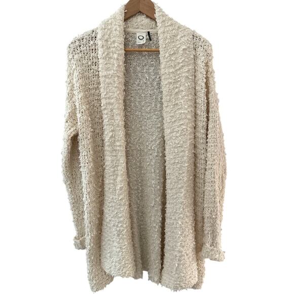 Anthropologie Akemi + Kin Bernadette Textured Knit Cardigan Cream Size Small - Picture 3 of 10